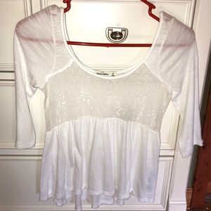 Abercrombie Kids white shirt
